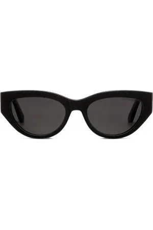 Dior Femme, Accessoires, Noir, Taille: ONE Size Lunettes de soleil papillon avec branches en métal doré