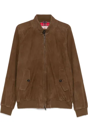 Baracuta Homme, Vestes, Brun, Taille: S Veste en cuir vert pour homme