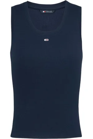 Tommy Hilfiger Femme, Tops, Bleu, Taille: 42 FR Débardeur sans manches bleu