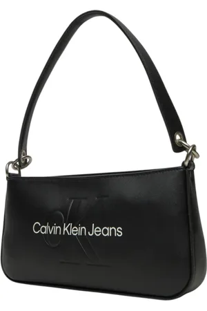 Calvin Klein Femme, Sacs, Noir, Taille: ONE Size Sac à Bandoulière Monogramme Imprimé Moderne