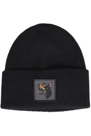 Antony Morato Homme, Accessoires, Noir, Taille: ONE Size Chapeaux et Casquettes en Laine Noire Collection