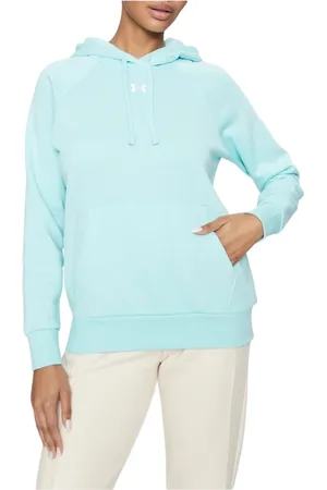 Under Armour Femme, Sweatshirts et sweats à capuche, Bleu, Taille: 38 FR Sweat à capuche performance athlétique