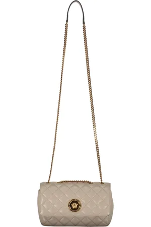 VERSACE Femme, Sacs, , Taille: ONE Size Sac bandoulière en cuir matelassé avec chaîne