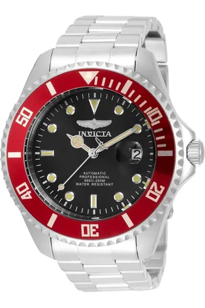 Invicta Homme, Accessoires, Gris, Taille: ONE Size Montre Analogique Automatique en Acier Inoxydable