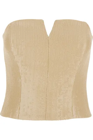 FEDERICA TOSI Femme, Tops, , Taille: 36 FR Top Bustier à Paillettes Femme