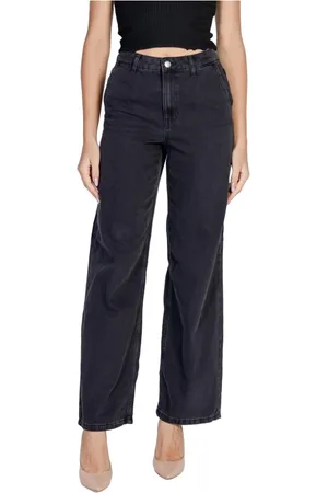 JACQUELINE DE YONG Femme, Jeans, Noir, Taille: 40 FR Jeans Skinny Taille Haute Noirs