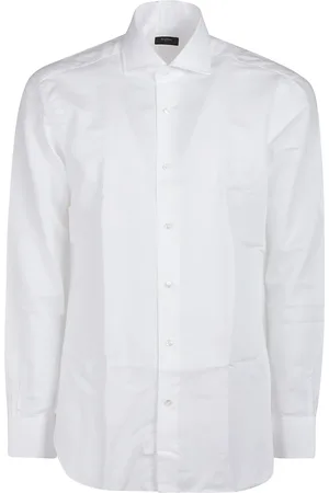 BARBA Homme, Chemises, Blanc, Taille: 2XL Chemise élégante à manches longues
