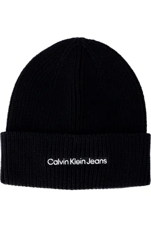 Calvin Klein Femme, Accessoires, Noir, Taille: ONE Size Automne/Hiver Bonnet en Coton