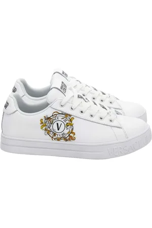 VERSACE Femme, Chaussures, Blanc, Taille: 37 EU Baskets