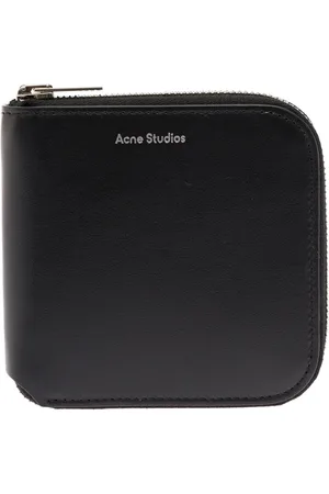 Acne Studios Femme, Accessoires, Noir, Taille: ONE Size Portefeuille en cuir noir avec fermeture éclair