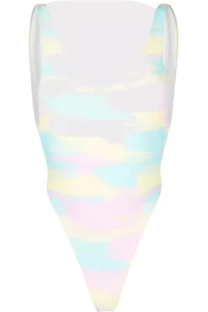 Reina Olga Femme, Maillots de bain, Multicolore, Taille: 42 FR Maillot de Bain Funky Tie-Dye