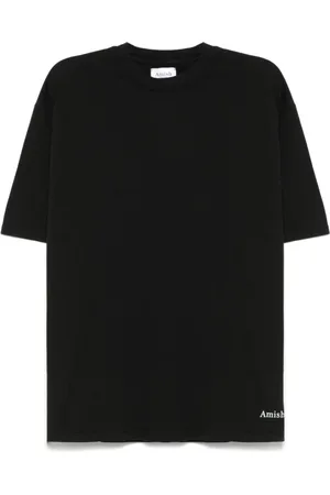 AMISH Homme, Tops, Noir, Taille: M T-shirts et Polos noirs à col rond