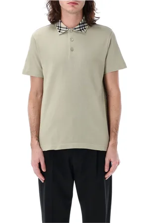 Burberry Homme, Tops, Vert, Taille: M Chemise Formelle Blanche Moderne