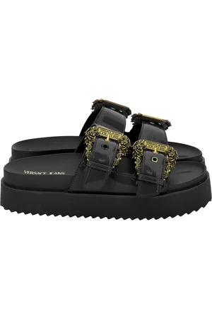 VERSACE Femme, Chaussures, Noir, Taille: 39 EU Sandales