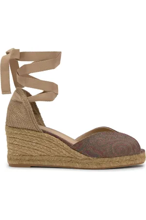 Castaner Femme, Chaussures, Multicolore, Taille: 38 EU Sandales À Talon Compensé DE 7 CM