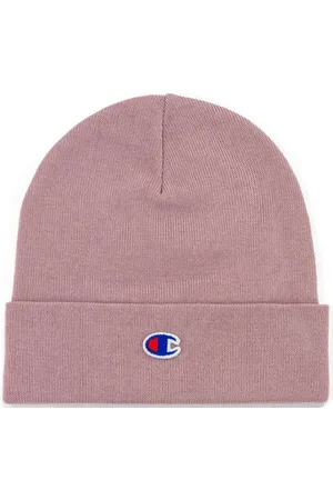 Champion Femme, Accessoires, Rose, Taille: ONE Size Casquette en Polyester Rose Imprimé Automne/Hiver