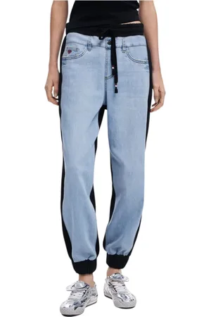 Desigual Femme, Jeans, Noir, Taille: 40 FR Jean Denim Noir Style Décontracté