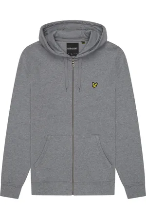 Lyle & Scott Homme, Sweatshirts et sweats à capuche, Gris, Taille: M Sweat à capuche zippé