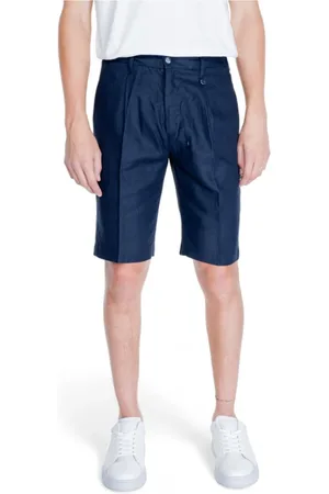 Antony Morato Homme, Shorts, Bleu, Taille: 2XL Shorts en Lin Bleu Coupe Classique