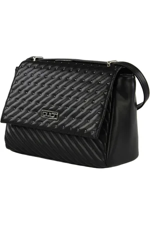 Cult Femme, Sacs, Noir, Taille: ONE Size Sac bandoulière clouté