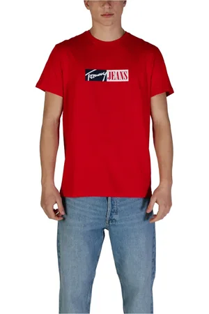 Tommy Hilfiger Homme, Tops, Rouge, Taille: S Sous-vêtements en Coton Imprimé Rouge