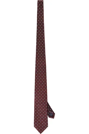 corneliani Homme, Accessoires, Brun, Taille: ONE Size Cravate en Soie Jacquard
