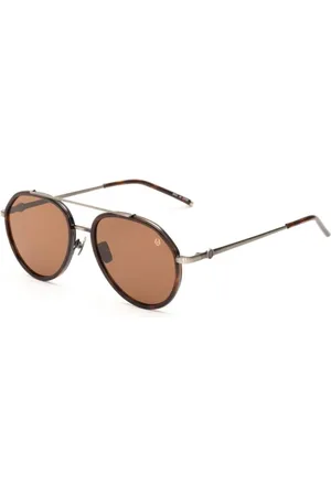 Belstaff Homme, Accessoires, Brun, Taille: ONE Size Lunettes de Soleil Aviateur en Titane Marron