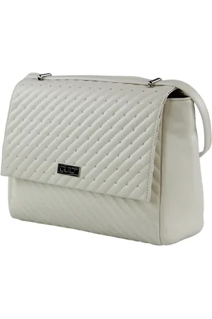 Cult Femme, Sacs, Blanc, Taille: ONE Size Sac Bandoulière Matelassé avec Clous