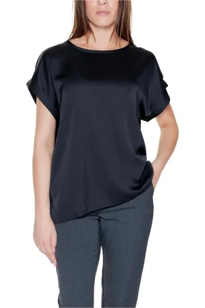 VILA Femme, Blouses et Chemises, Noir, Taille: 42 FR Haut noir décontracté
