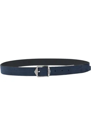 Antony Morato Homme, Accessoires, Bleu, Taille: L Ceinture en cuir bleu avec finition polie