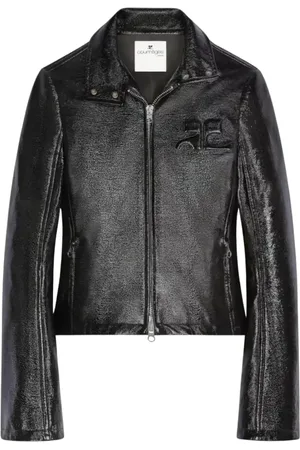 Courrèges Femme, Vestes, Noir, Taille: 40 FR Veste en Vinyle Noire