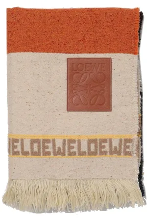 Loewe Homme, Accessoires, , Taille: ONE Size Couverture en mélange de laine avec finition à franges