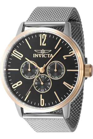 Invicta Homme, Accessoires, Gris, Taille: ONE Size Chronographe en acier inoxydable pour hommes