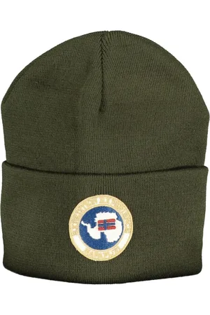 Napapijri Homme, Accessoires, Vert, Taille: ONE Size Chapeau & Bonnets en Acrylique avec Logo