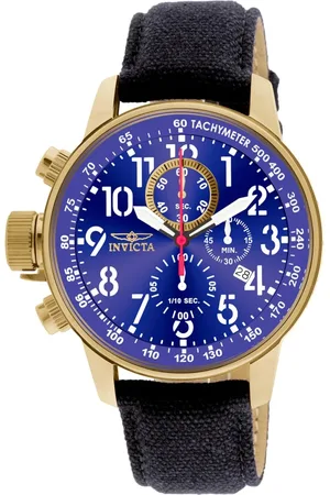 Invicta Homme, Accessoires, Noir, Taille: ONE Size Chronographe en acier inoxydable avec date