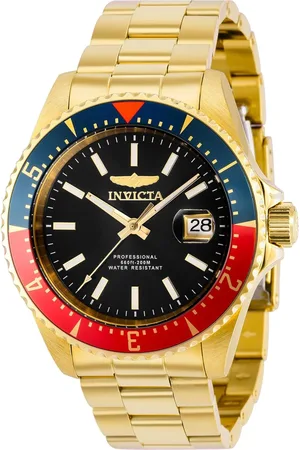 Invicta Homme, Accessoires, Jaune, Taille: ONE Size Montre Analogique Automatique avec Indicateur de Date