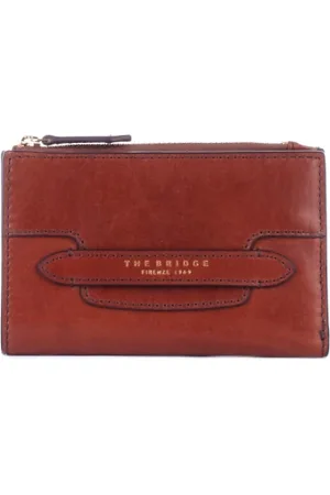 The Bridge Femme, Accessoires, Brun, Taille: ONE Size Portefeuille Marron avec Clip Logo Avant