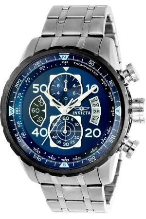 Invicta Homme, Accessoires, Gris, Taille: ONE Size Montre chronographe de luxe pour hommes