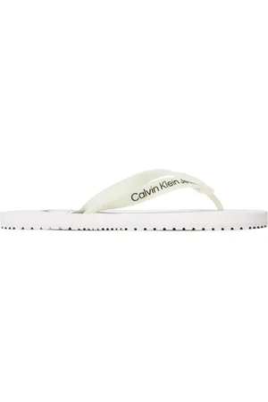 Calvin Klein Homme, Chaussures, Blanc, Taille: 41 EU Tongs Homme Collection Printemps/Été