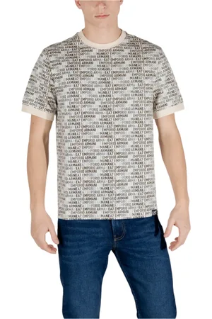 EA7 Homme, Tops, , Taille: M T-shirt en coton imprimé