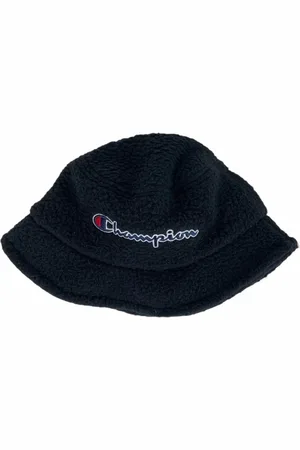 Champion Femme, Accessoires, Noir, Taille: L Chapeau Seau en Polaire Noir