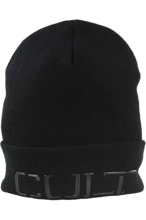 Cult Unisex, Accessoires, Noir, Taille: ONE Size Bonnet Beanie Noir Minimaliste