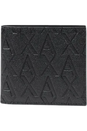 Armani Exchange Homme, Accessoires, Noir, Taille: ONE Size Portefeuille Minimaliste en Polyester pour Homme