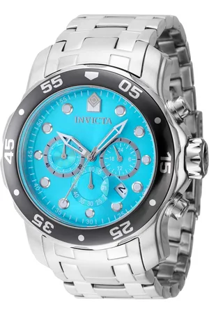 Invicta Homme, Accessoires, Gris, Taille: ONE Size Chronographe Montre Analogique pour Homme