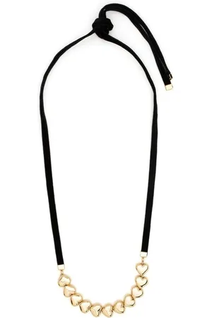 númbering Femme, Accessoires, Noir, Taille: ONE Size Collier en Velours avec Cœur Doré