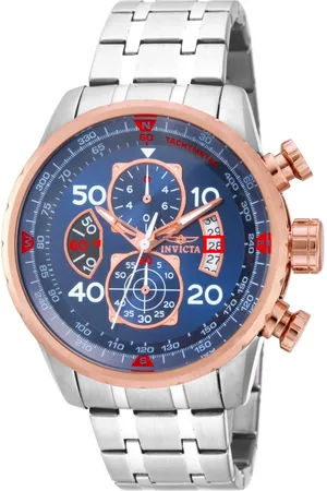 Invicta Homme, Accessoires, Gris, Taille: ONE Size Chronographe Aviator Montre Modèle 28763