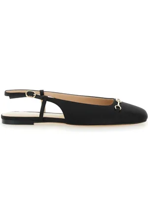 Twin-Set Femme, Chaussures, Noir, Taille: 38 EU Ballarines noires avec bout carré