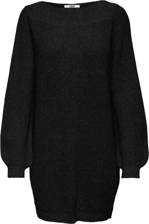 JACQUELINE DE YONG Femme, Robes, Noir, Taille: 38 FR Robe Midi Bateau