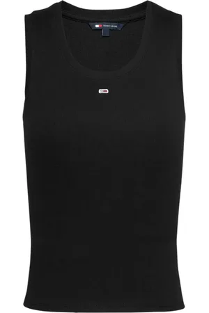 Tommy Hilfiger Femme, Tops, Noir, Taille: 36 FR Débardeur élégant à col rond