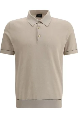 BRIONI Homme, Tops, , Taille: M Polo à Manches Courtes Tricoté